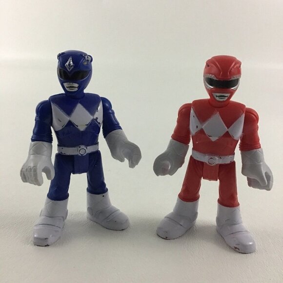 Imaginext Power Rangers Red T-Rex Zord Triceratops Battle Bike Action Figures - Picture 7 of 8